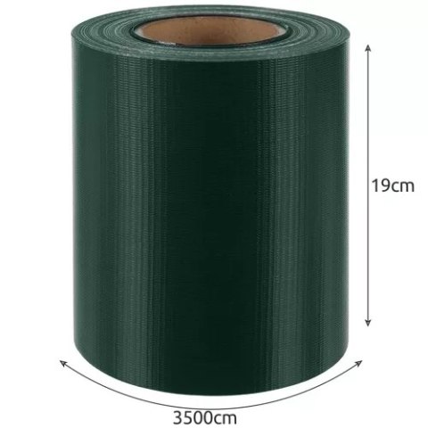 Taśma ogrodzeniowa 19cmx35m 450g/m2 zielona 23699 Taśma ogrodzeniowa 19cmx35m 450g/m2 zielona 23699