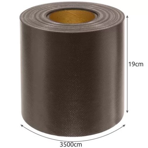 Taśma ogrodzeniowa 19cmx35m 630g/m2 brązowa 23707 Taśma ogrodzeniowa 19cmx35m 630g/m2 brązowa 23707