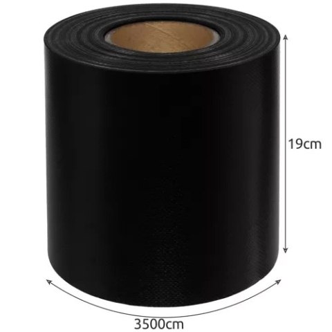 Taśma ogrodzeniowa 19cmx35m 630g/m2 czarna 23705 Taśma ogrodzeniowa 19cmx35m 630g/m2 czarna 23705