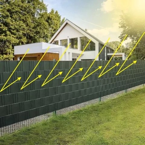 Taśma ogrodzeniowa 19cmx35m 630g/m2 zielona 23706 Taśma ogrodzeniowa 19cmx35m 630g/m2 zielona 23706