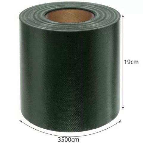 Taśma ogrodzeniowa 19cmx35m 630g/m2 zielona 23706 Taśma ogrodzeniowa 19cmx35m 630g/m2 zielona 23706
