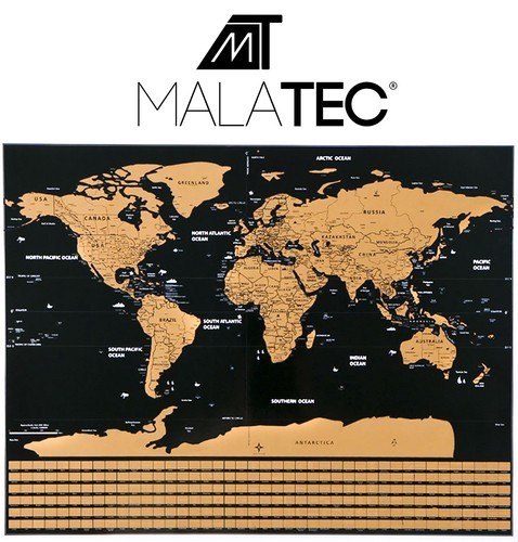 Mapa świata - zdrapka z flagami + akcesoria 23442 Mapa świata - zdrapka z flagami + akcesoria 23442