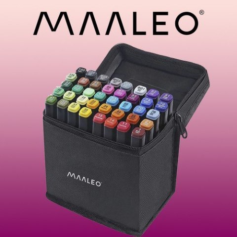 Markery/pisaki dwustronne - 40 szt. MAALEO 24102 Markery/pisaki dwustronne - 40 szt. MAALEO 24102