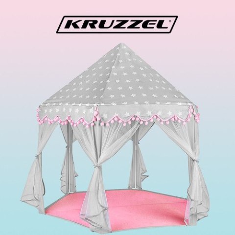 Namiot dla dzieci szaro - różowy Kruzzel 23476 Namiot dla dzieci szaro - różowy Kruzzel 23476