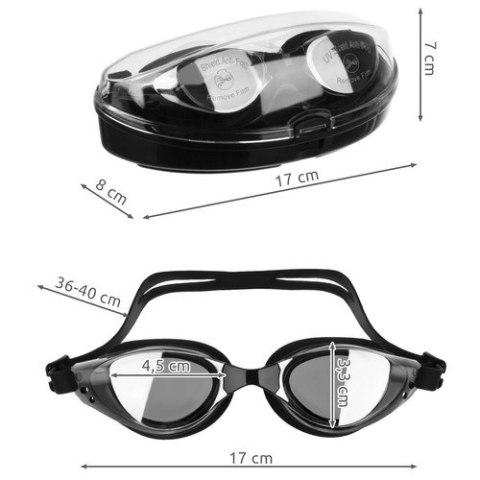Okulary pływackie + akcesoria 23487 Okulary pływackie + akcesoria 23487