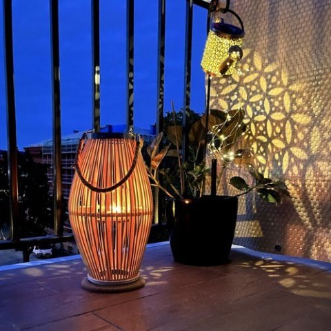 Lampion bambusowy rattanowy Gardlov 24282 Lampion bambusowy rattanowy Gardlov 24282
