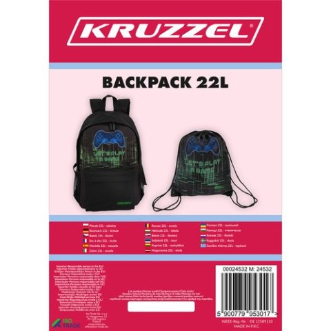 Plecak 22L - szkolny Kruzzel 24532 Plecak 22L - szkolny Kruzzel 24532