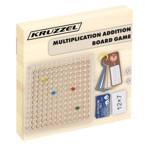 Tabliczka mnożenia - gra planszowa Kruzzel 24639 Tabliczka mnożenia - gra planszowa Kruzzel 24639