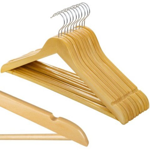 Wieszak na ubrania 10szt. - drewniany Ruhhy 24492 Wieszak na ubrania 10szt. - drewniany Ruhhy 24492