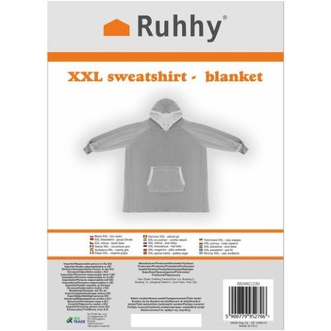 Bluza XXL - koc szary Ruhhy 24402 Bluza XXL - koc szary Ruhhy 24402