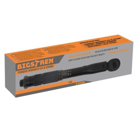 Klucz dynamometryczny 1/4 2-24Nm Bigstren 24591 Klucz dynamometryczny 1/4 2-24Nm Bigstren 24591