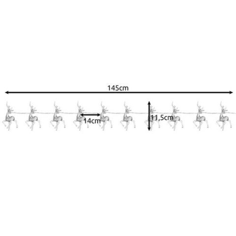 Lampki świąteczne- renifery Ruhhy 24955 Lampki świąteczne- renifery Ruhhy 24955