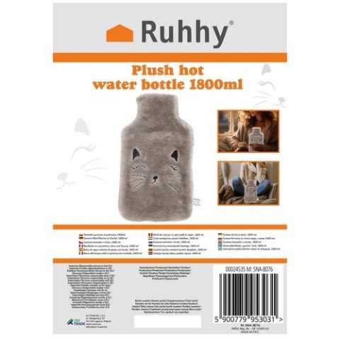 Termofor gumowy w pokrowcu 1800ml Ruhhy 24535 Termofor gumowy w pokrowcu 1800ml Ruhhy 24535
