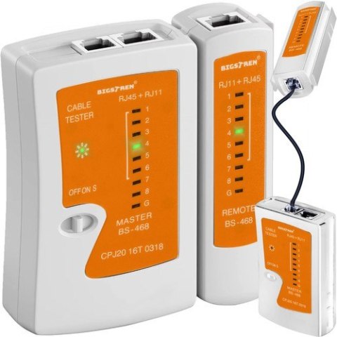 Tester kabli RJ45/RJ11 Bigstren 22166 Tester kabli RJ45/RJ11 Bigstren 22166