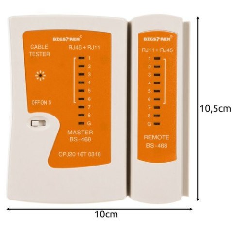 Tester kabli RJ45/RJ11 Bigstren 22166 Tester kabli RJ45/RJ11 Bigstren 22166