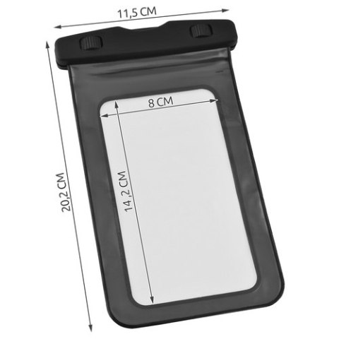 Etui wodoodporne na telefon - czarne 23414 Etui wodoodporne na telefon - czarne 23414