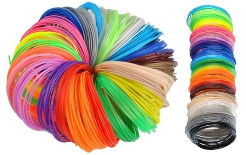 Filamenty PLA 3D - zestaw 30szt x 5m Filamenty PLA 3D - zestaw 30szt x 5m