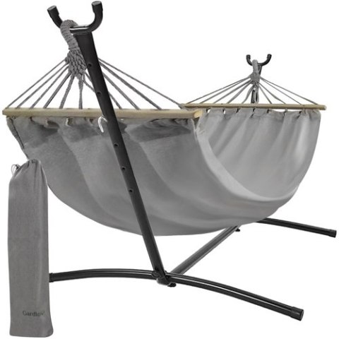 Hamak ogrodowy 200x150cm Gardlov ze stelażem 25466 Hamak ogrodowy 200x150cm Gardlov ze stelażem 25466