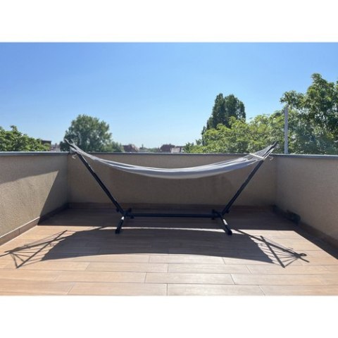Hamak ogrodowy 200x150cm Gardlov ze stelażem 25466 Hamak ogrodowy 200x150cm Gardlov ze stelażem 25466