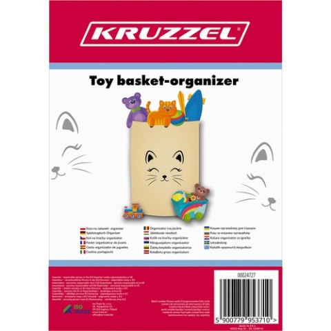 Kosz na zabawki- organizer 63L Kruzzel 24727 Kosz na zabawki- organizer 63L Kruzzel 24727
