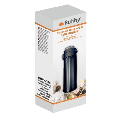 Kubek termiczny z wyświetlaczem LED Ruhhy 24623 Kubek termiczny z wyświetlaczem LED Ruhhy 24623