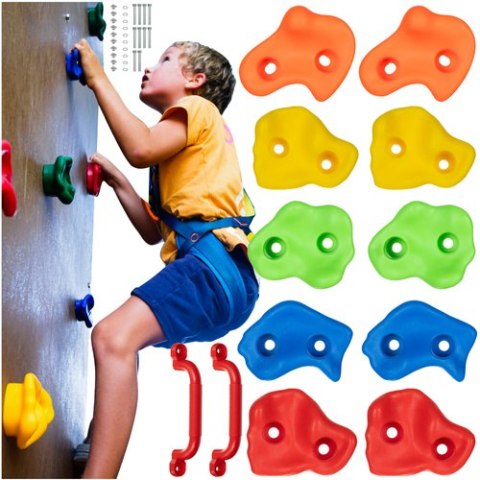 Uchwyty do wspinaczki 12 sztuk Kruzzel 25394 Uchwyty do wspinaczki 12 sztuk Kruzzel 25394