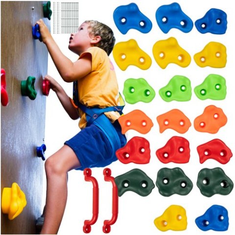 Uchwyty do wspinaczki 22 sztuki Kruzzel 25395 Uchwyty do wspinaczki 22 sztuki Kruzzel 25395