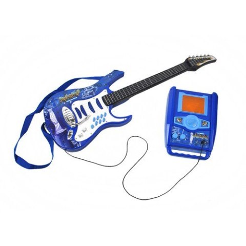 Gitara elektryczna+ mikrofon+wzmacniacz nieb 22409 Gitara elektryczna+ mikrofon+wzmacniacz nieb 22409