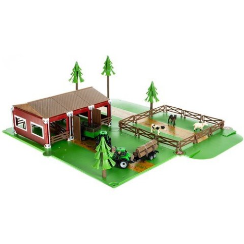 Farma ze zwierzętami + 2 autka rolnicze 22404 Farma ze zwierzętami + 2 autka rolnicze 22404
