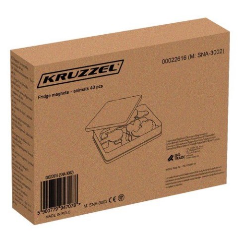 Magnesy na lodówkę - zwierzątka 40 szt 22616 Magnesy na lodówkę - zwierzątka 40 szt 22616