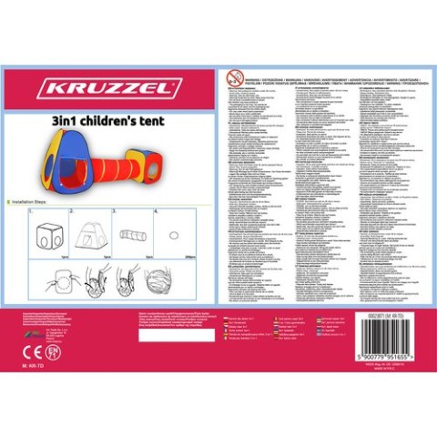 Namiot dla dzieci 3w1 Kruzzel 23871 Namiot dla dzieci 3w1 Kruzzel 23871