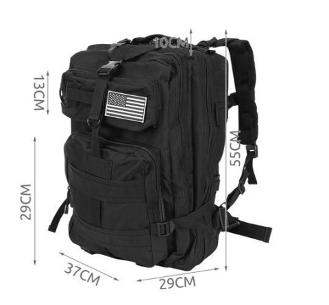 Plecak militarny XL czarny Plecak militarny XL czarny