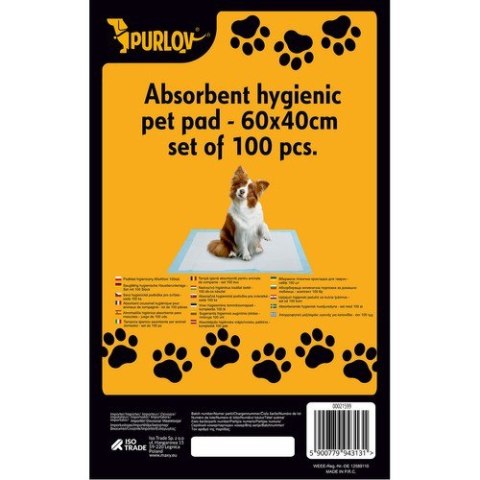 Podkład higieniczny 60x40cm 100szt. Purlov 21599 Podkład higieniczny 60x40cm 100szt. Purlov 21599
