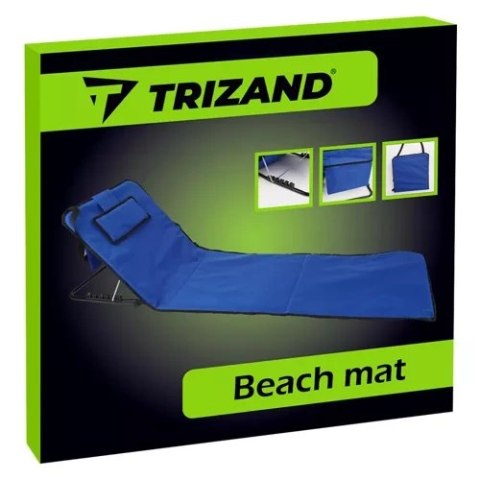 Mata plażowa z oparciem + poduszka Trizand 23617 Mata plażowa z oparciem + poduszka Trizand 23617