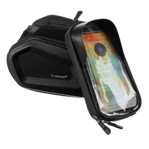 Sakwa rowerowa z etui na telefon Trizand 25378 Sakwa rowerowa z etui na telefon Trizand 25378