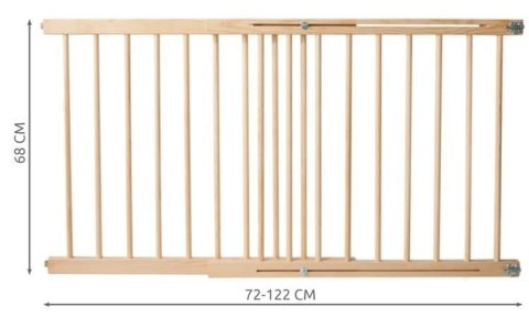 Bramka zabezpieczająca do drzwi 72-122 cm Bramka zabezpieczająca do drzwi 72-122 cm