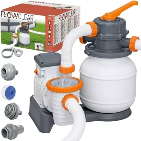 Pompa piaskowa do basenu 5678l/h - BESTWAY 58497 Pompa piaskowa do basenu 5678l/h - BESTWAY 58497