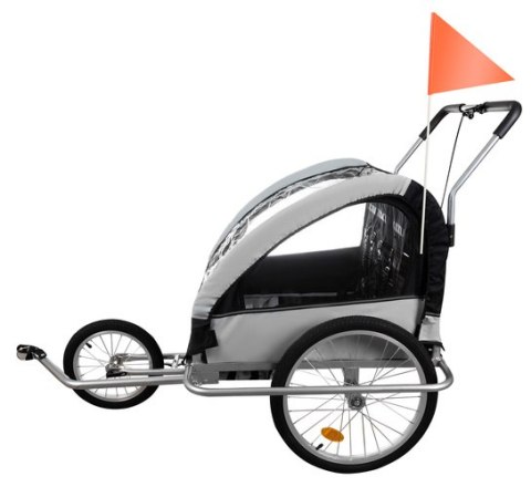 Przyczepka rowerowa amortyzowana 3w1 Kruzzel 25372 Przyczepka rowerowa amortyzowana 3w1 Kruzzel 25372