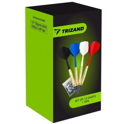 Rzutki dart zestaw 12szt + groty Trizand 21658 Rzutki dart zestaw 12szt + groty Trizand 21658