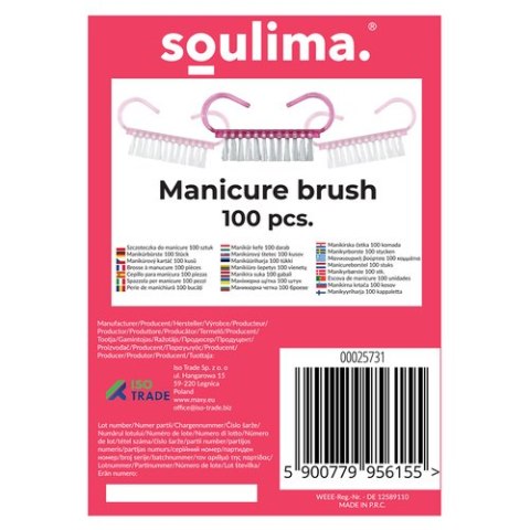 Szczoteczka do manicure- 100szt. Soulima 25731 Szczoteczka do manicure- 100szt. Soulima 25731