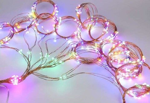 Lampki 200 LED - włosy anioła - multicolor 12V Lampki 200 LED - włosy anioła - multicolor 12V